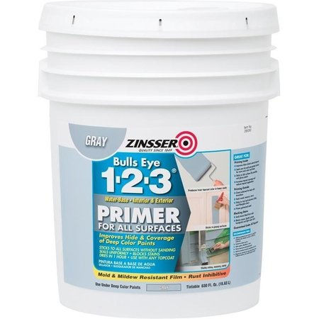 ZINSSER Primer, Gray, 5 gal 285090